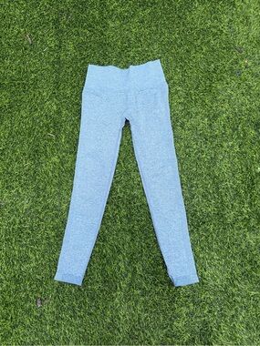 High-Rise Seamless Leggings in Light Blue